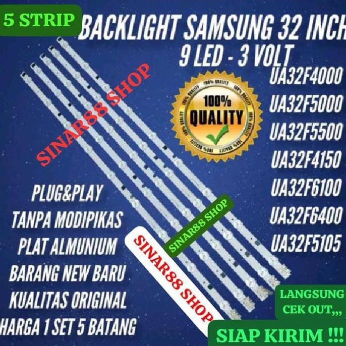 Backlight Samsung Lampu Bl 32 Inc Inch 9 Kancing Mata 9K 3V Tv Led