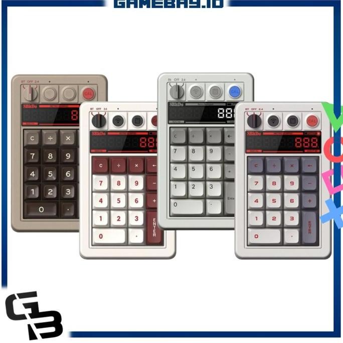 

8Bitdo Retro 18 Mechanical Numpad / Calculator - Fami / N / M / C64 Edition Co