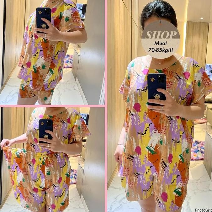 Cod Setelan Baju Bali Super Jumbo Bahan Rayon Premium Fit To 3Xl St/Zzg Real Pict Lembut Santai Wani