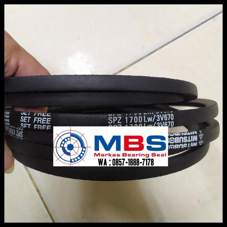 DISKON VANBELT TALI KIPAS TYPE SPZ 1700 LW MERK BANDO & MITSUBOSHI SPZ1700 