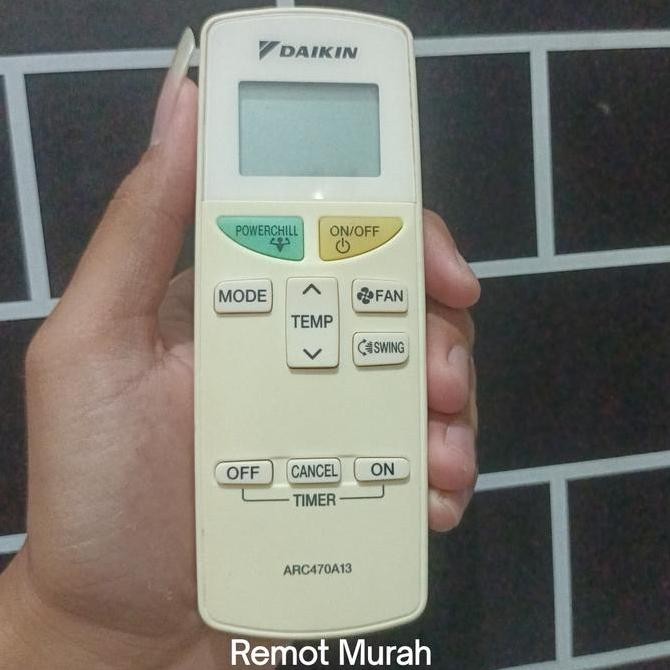Remote Ac Daikin Arc470A13 Seken Original Co
