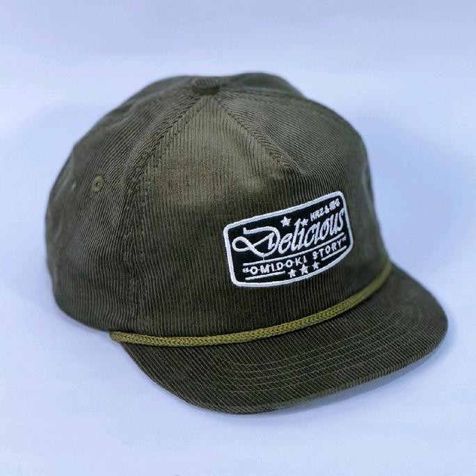 DI83 - Topi Rope Hat Corduroy Topi Bisbol Corduroy Visor Pendek