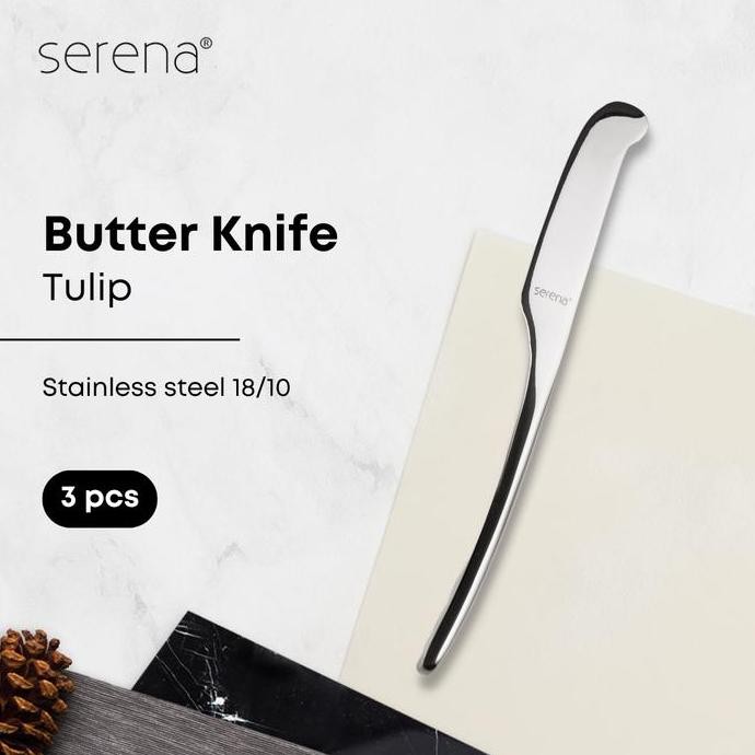 

BEBAS ONGKIR - Mentega Stainless Steel Serena Tulip - Butter Pcs