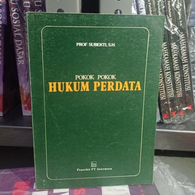 Pokok Pokok Hukum Perdata Prof Subekti Original