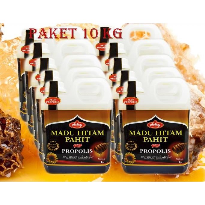 

Paket 10 Btl Super Madu Hitam Pahit Plus Propolis Albany 1Kg