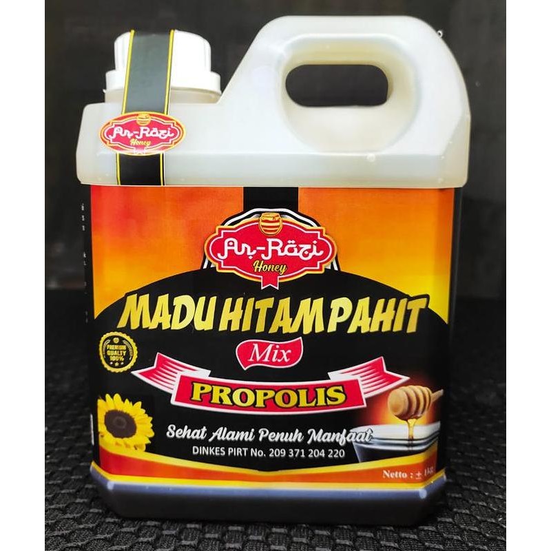 

Paket Madu Hutan Kalimantan Plus Madu Hitam Pahit Propolis Ar-Roji 1Kg