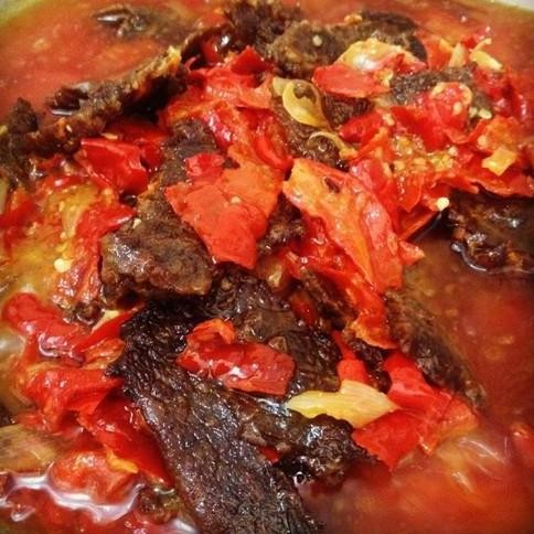 

Dendeng Lambok Asese 250 Gram/ Dendeng Lambok Balado Asli Pedas Padang