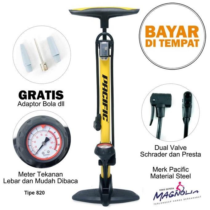 TERMURAH - Pompa Pacific Ban Sepeda dan Motor Material Besi Merk Pacific