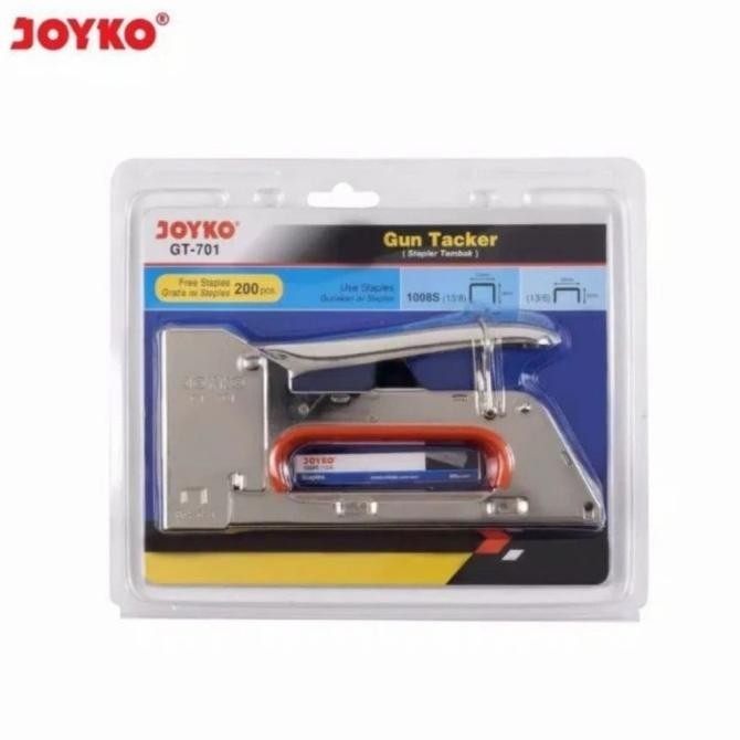 

Fe24 Sd83 Stapler Tembak Besi Gun Tacker Joyko Gt-701 & Bonus Refill Steples - Stapler Tembak Gt701 Termurah
