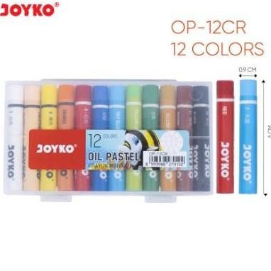 

Ox04 Tgc-1924 Crayon Joyko Op-12Cr / Oil Pastel / Krayon Kecil Isi 12 Warna Op12Cr Original