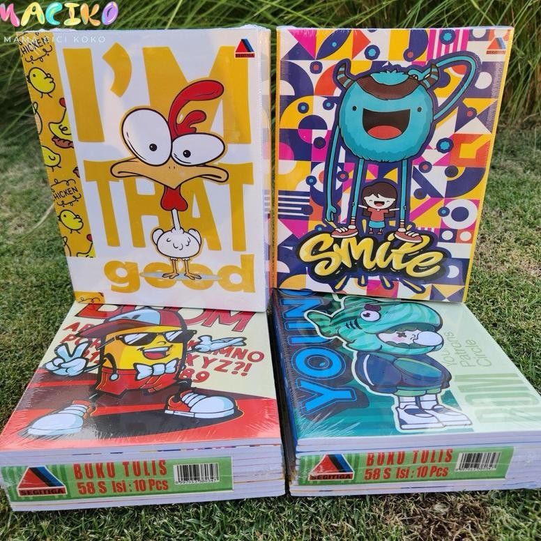 

Promo Mck - 10Pcs Buku Tulis Segitiga Quarto 38 Lembar Dan 58 Lembar Dan Buku Tulis Campus BisaCod