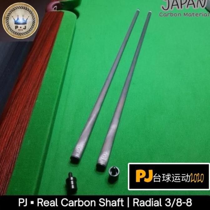 | Pj | Billiard Real Carbon Shaft | Conical - Pro Taper - Shaft Only | Radial Joint Pin |