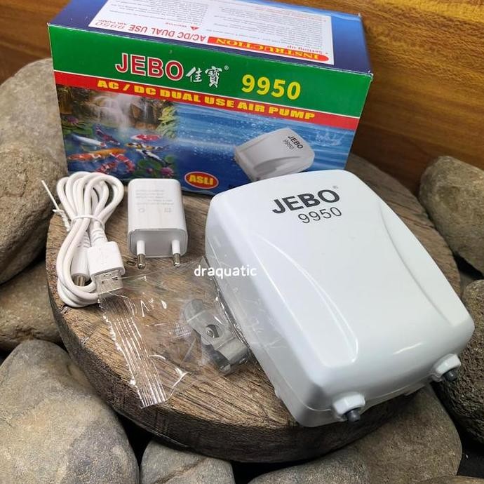 AERATOR AC DC JEBO 9950 POMPA UDARA AIR PUMP AQUARIUM ORIGINAL DAN TERPERCAYA