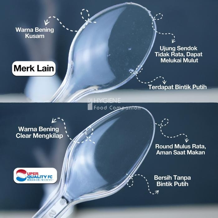 (Promo) Sendok Plastik / Sendok Makan Panjang Tebal / Sendok Plastik Tebal Per Dus Bestseller