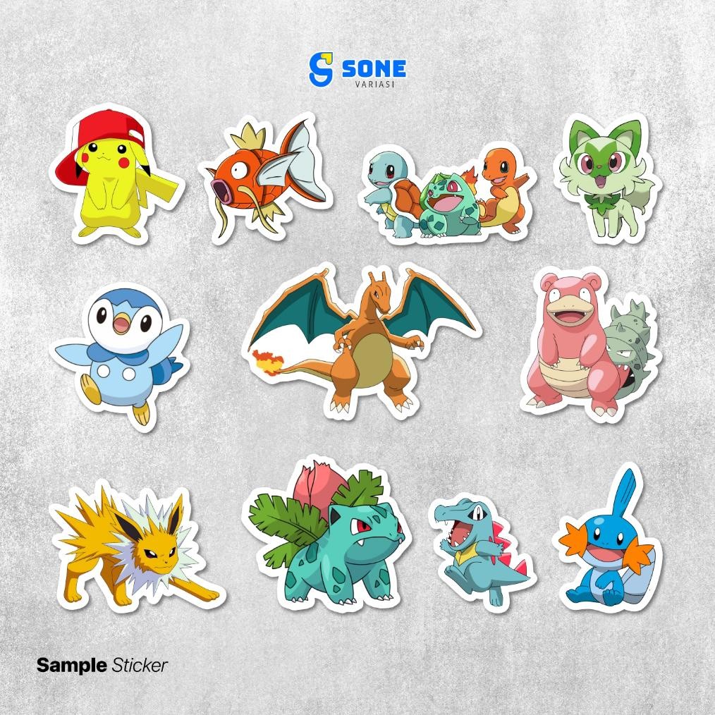 

Cuci Gudang Stiker Aesthetic Pack Kartun Pokemon Pikachu Vinyl Waterproof untuk Sticker Laptop Koper Kulkas Handphhone Diary Notebook SKM-34