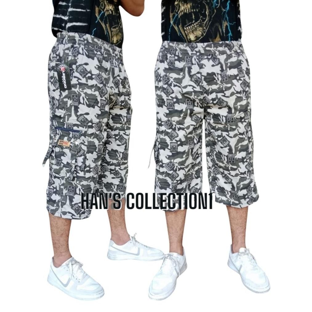 Termurah CELANA 7/8 PRIA/WANITA LORENG KANTONG RING KARGO SBZ-73