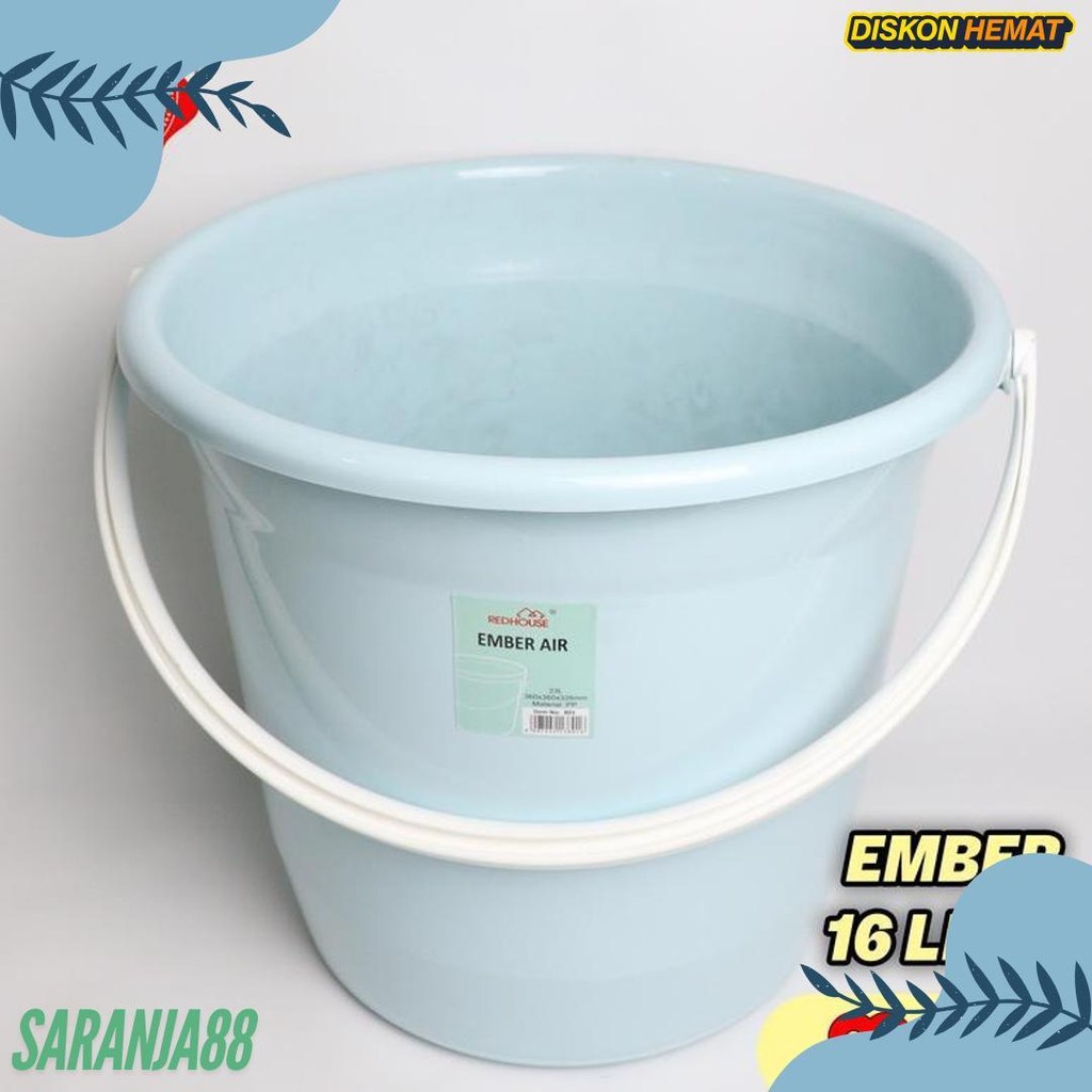 Diskon 50% Ember Plastik Ember Air Ember Plastik Tebal 16L Dan 23L - Miniko