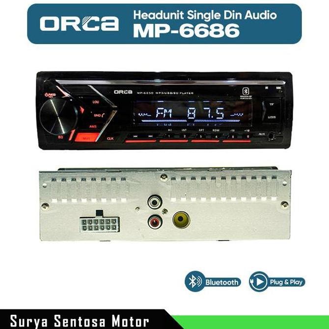 DF326>> Radio Tape Mobil Single Din Mp3 Orca