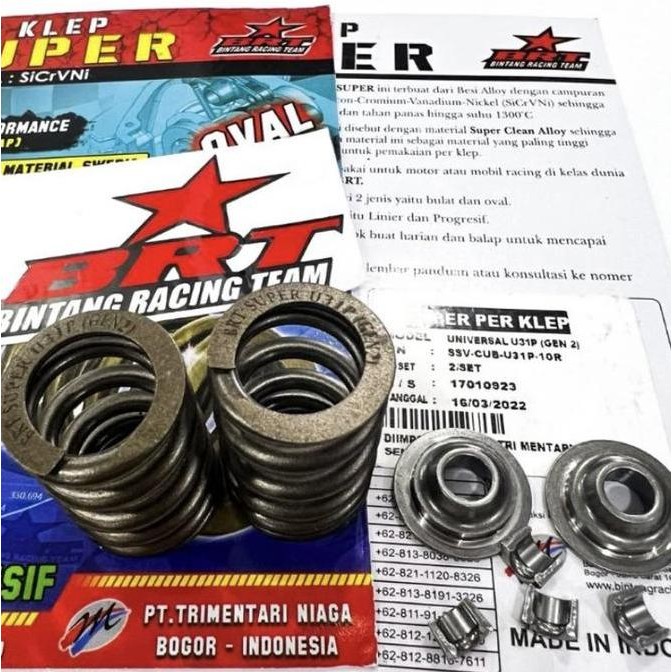 Per Klep BRT CRF 150 Head BRT GEN 2 Per Klep Swedia Original