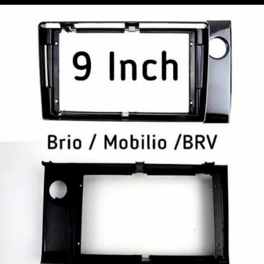 DF388>> frame double din android 9 inch brio/mobilio/brv