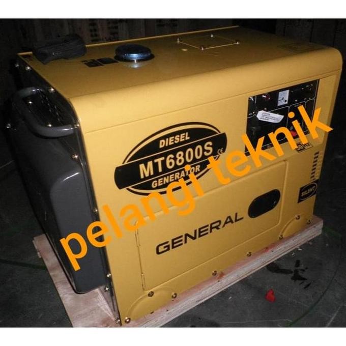 Genset Silent Solar 5 Kva 5000 Watt Diesel General Mt 6800 Gs