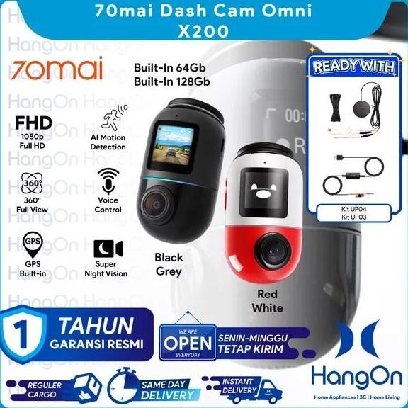 Grosir 70Mai Dash Cam Omni X200 360 4G Gps Full Hd 1080P Dashcam Mobil Car