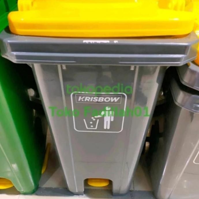 Grosir Krisbow Tempat Sampah 120 Liter Dengan Pedal Tong Sampah Krisbow 120 L
