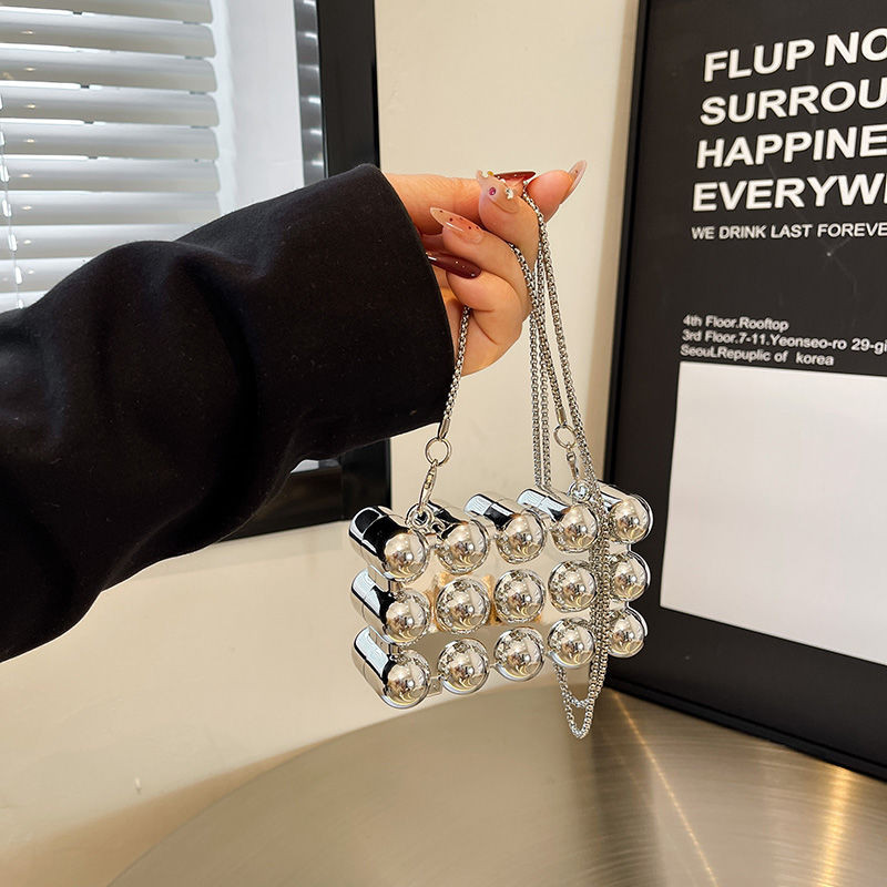 [COD]Rantai tas kecil akrilik mini kelas atas buatan tangan tas lipstik niche mode baru