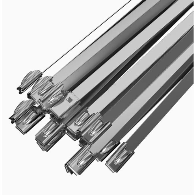 100PCS Kabel TIES STAINLESS STEEL SUS304 4.6100 4.6150 4.6200 4.6250 4.6300 4.6350 4.6400 4.6500 CAB