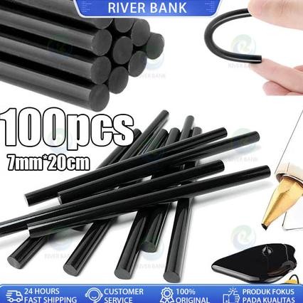 Lem Lilin / Lem Bakar HITAM / Lem Hitam / Lem Hitam Ajaib / isi Glue Gun Hitam -+ 1kg/Lem Bakar Hita