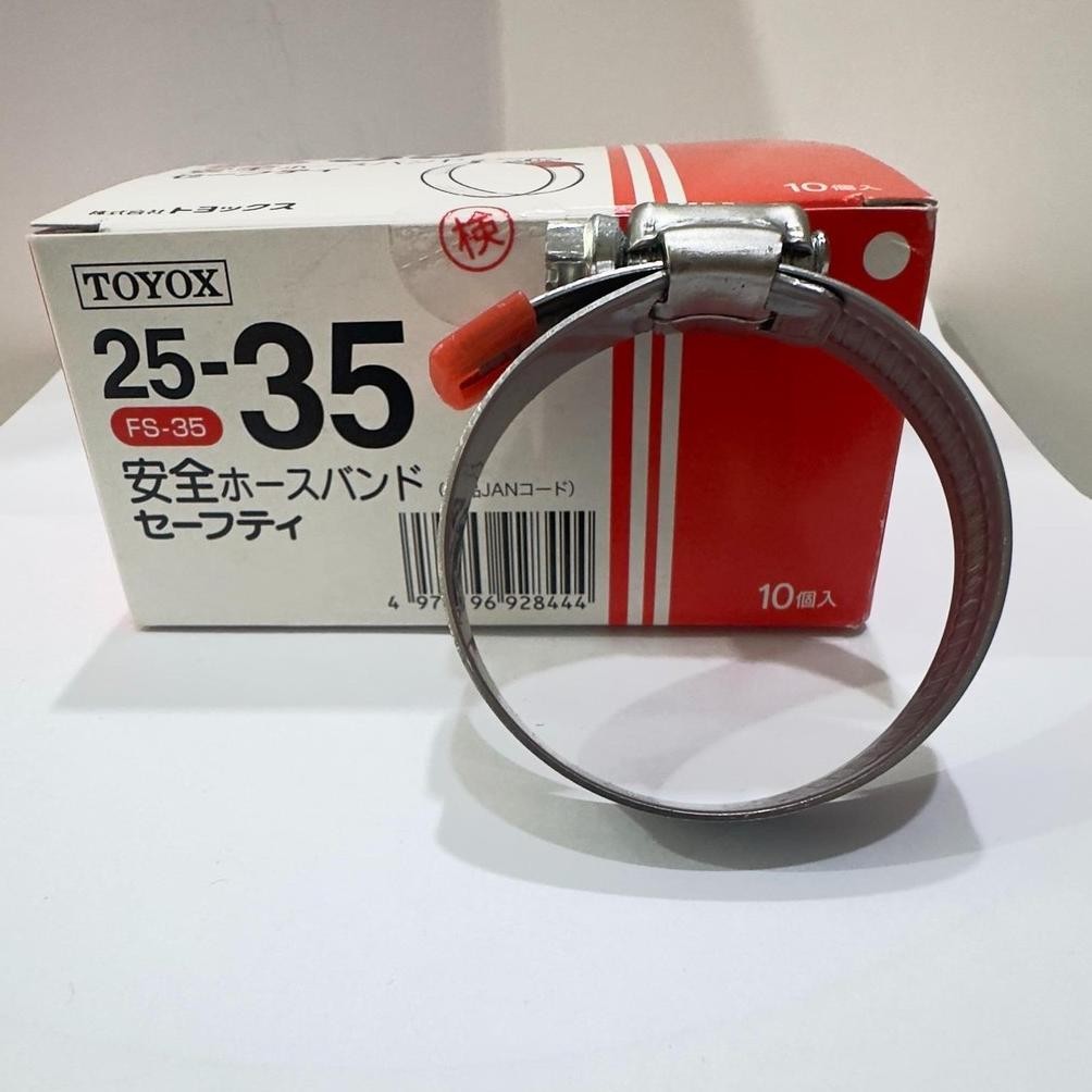 GARANSI READY TOYOX FS-35 KLEM SELANG TOYOX FS35 25-35MM KLEM CLAMP CLAM SELANG STAINLESS STEEL SUS3