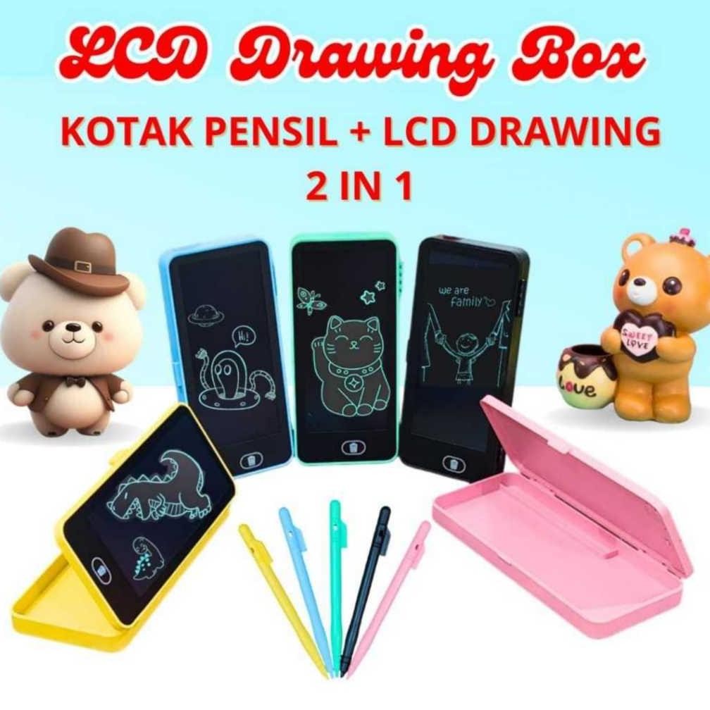 

Gh-67 Kotak Pensil Lcd Drawing Drawing Box Tempat Pensil 2 In 1/Kotak Pensil Imajinasi