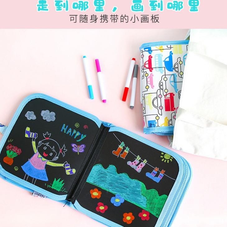 

Df-7 Buku Gambar Portable Soft Chalk Board Drawing Book 14 Halaman Magic Pen Painting Df-7
