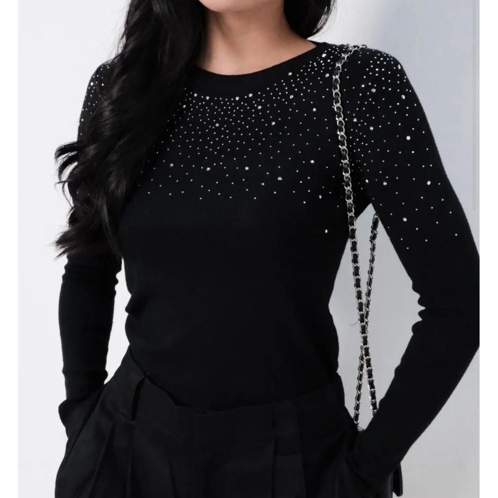 Manset Inara Pinkdose Manset Knit Longslevee Pinkdose Manset Hitam