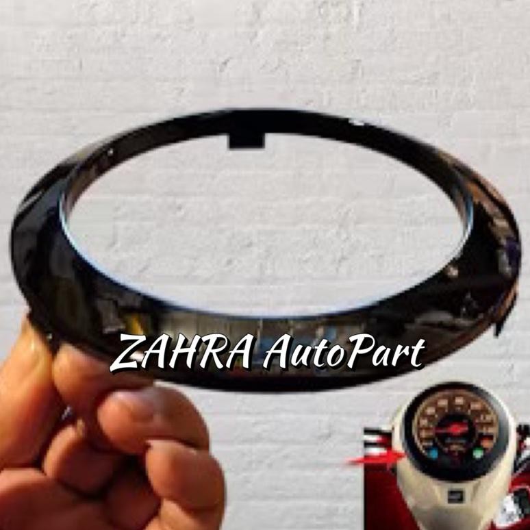 Diskon Cover Ring Garnish Speedometer Scoopy Fi Esp K16 Tahun 2014-2016 Croome Dan Hitam BisaCod