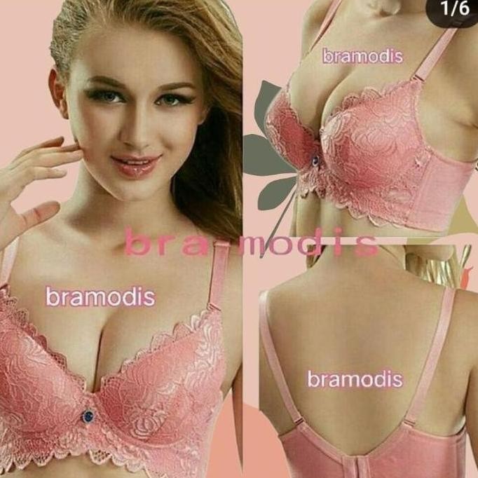 Bh kawat busa super tebal brukat kait 3 size 36-40 cup besar push up bra kawat premium brokat Korean