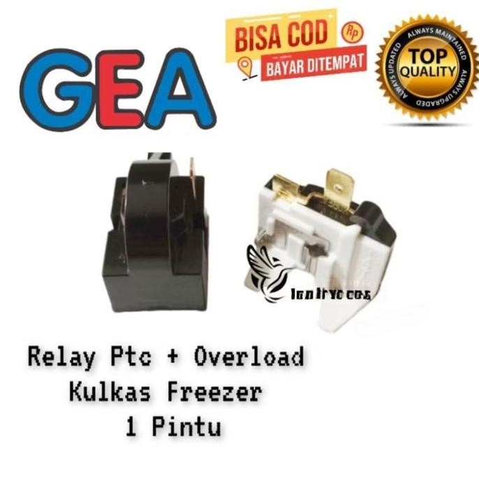 relay ptc overload freezer box gea pin kanan