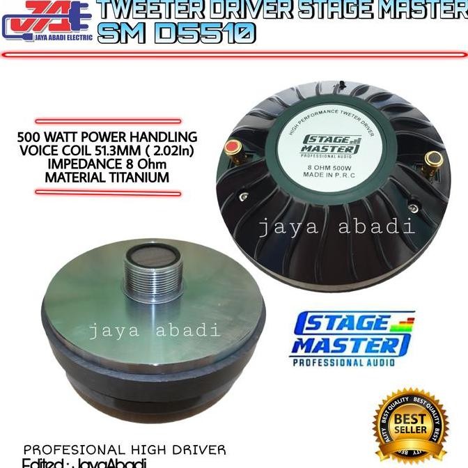 TERBARU - NEW TWEETER DRIVER STAGE MASTER SM D 5510 ORI