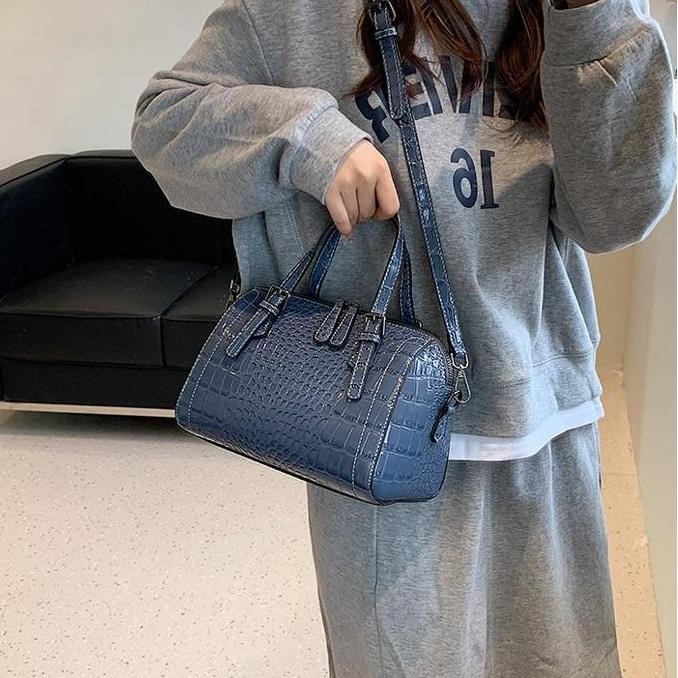 Grosir Huer ~ Iocy Croc Embossed Tote Bag 9536-305