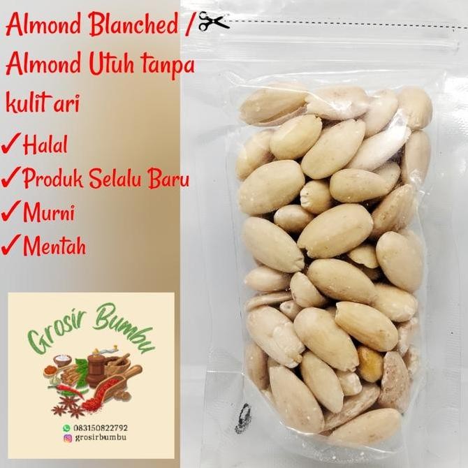 

Sale Ready Almond Blanced - 500Gram / Almond Whole / Almond Kupas