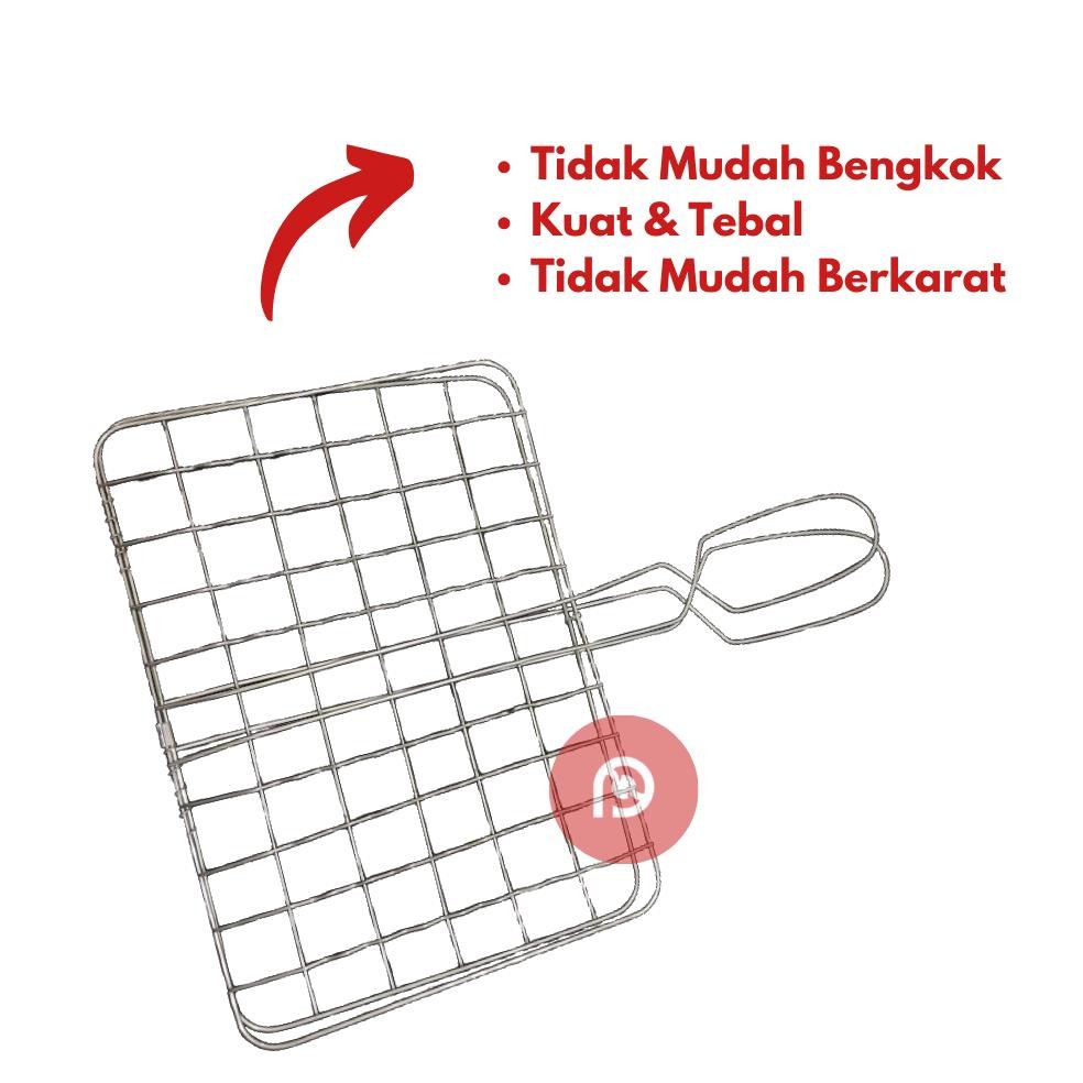 Bisa Cod Alat Panggang Stainless Jepit Mini Serbaguna | Panggangan Ikan Mini | Panggangan Jepit Mini