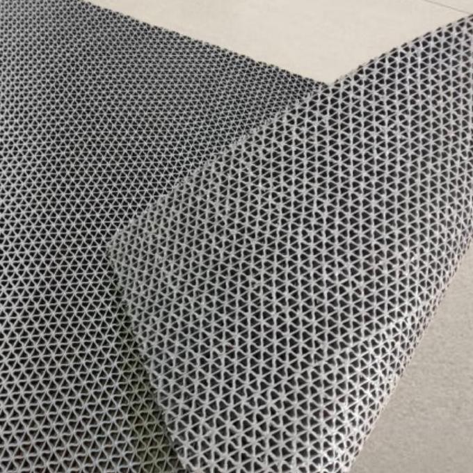 Karpet PVC Kamar Mandi warna grey 100cm x 120cm, S Mat, keset kamar mandi, Karpet Jaring Tebal (LEBA
