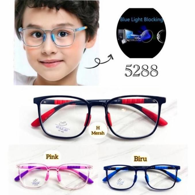 kacamata anak minus frame kids/anti blue ray/laki laki perempuan