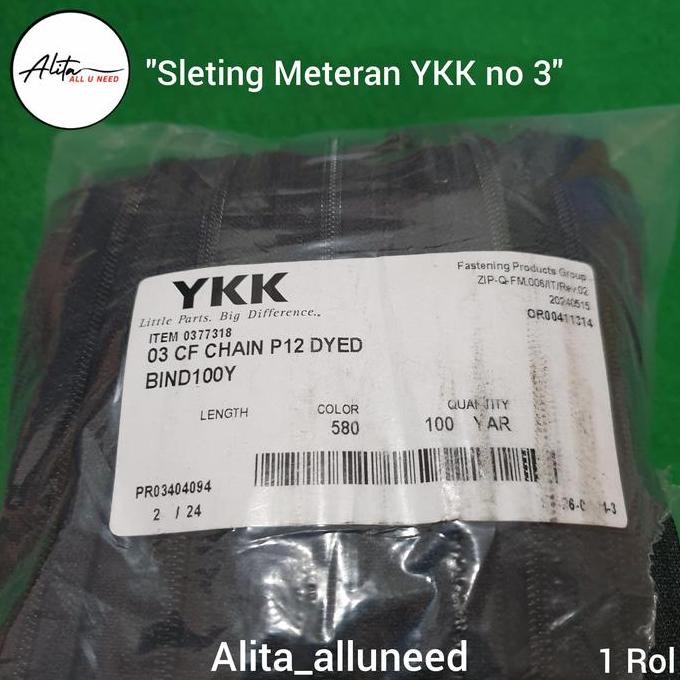 Sale Resleting Meteran Ykk No 3/ Sleting Meteran Ykk