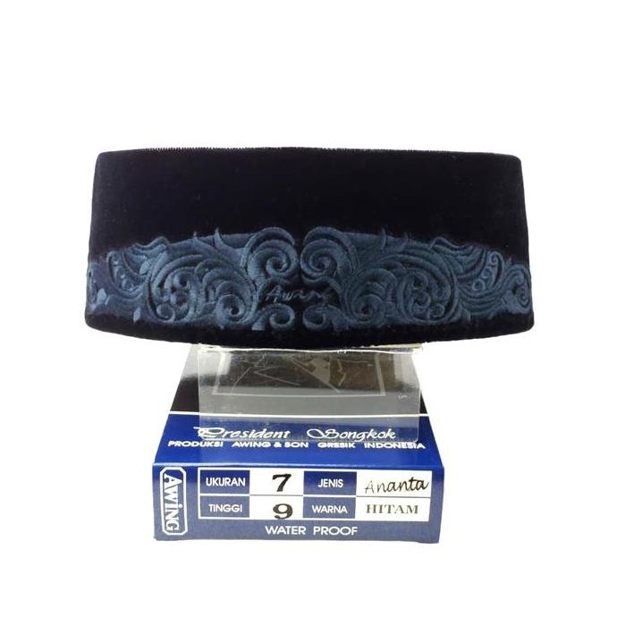 HOT SALE AWING Peci Songkok Awing Motif Bordir Ananta 1