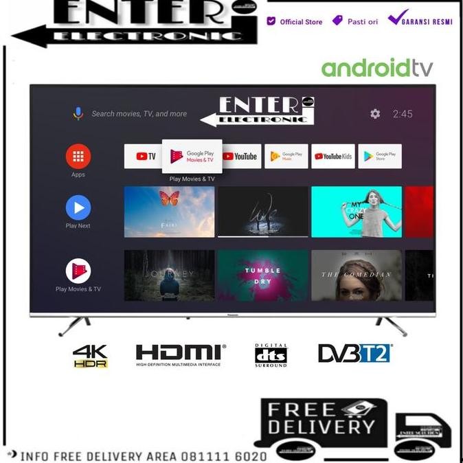 TERBARU - PANASONIC LED TV 55GX400G - SMART TV 55 INCH ANDROID TV 4K HDR 55GX400