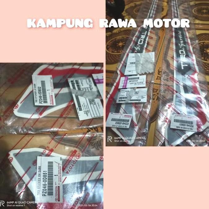 TERLARIS - sticker Trd sportivo Yaris 2015. original toyota