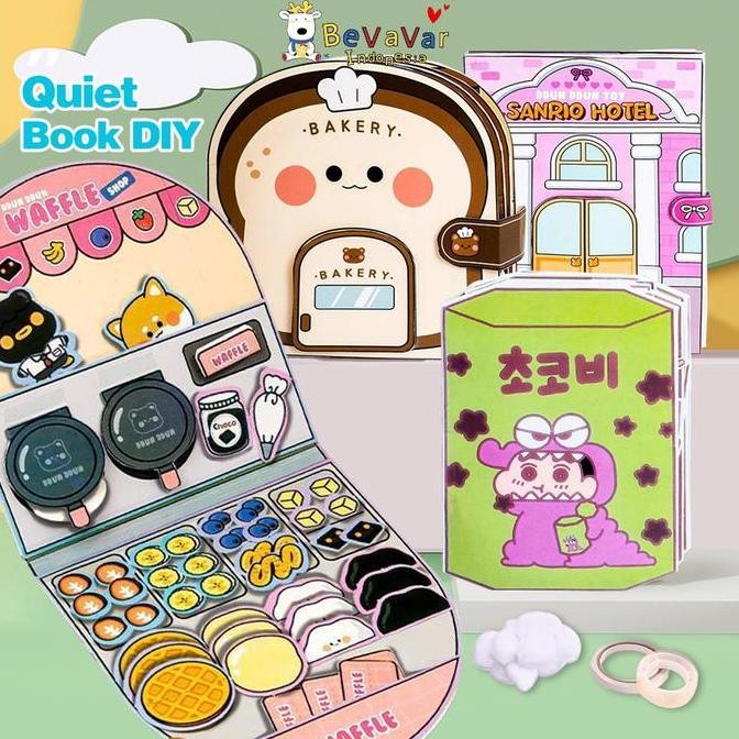 Bevavar Mainan Edukasi Buku Tenang Buku Sibuk Buku Bermain Buku Karakter Buku Aktivitas Sibuk Hadiah