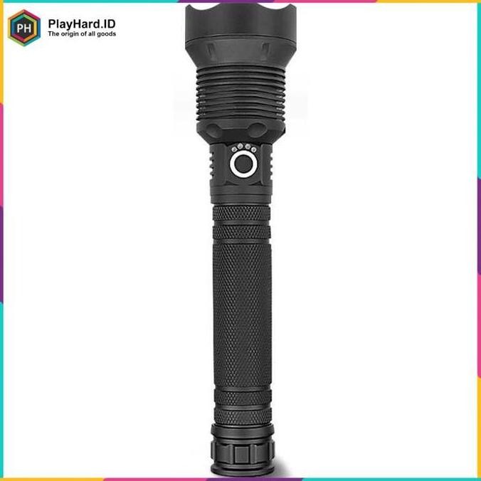 Taffled Senter Led Long Range Zoom Xhp70.2 90000 Lumens - Hs313