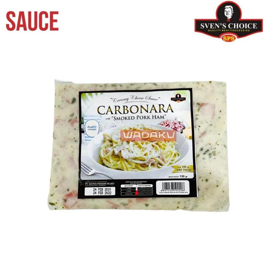

Saus Pasta Carbonara Double Cream Dan Ham 150G Parmesan Cheese